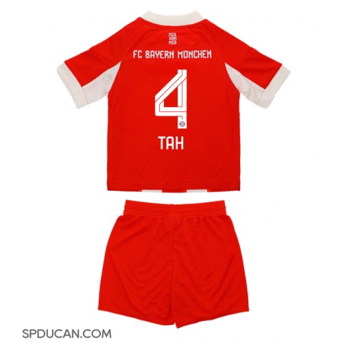 Dječji Nogometni Dres Bayern Munich Jonathan Tah #4 Domaci 2025-26 Kratak Rukav (+ Kratke hlače)